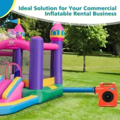 Costway 2 HP/1500W Air Blower Commercial Inflatable Bounce House Blower for Water Slide