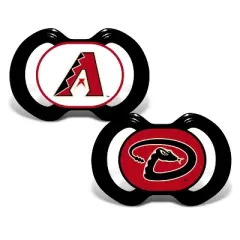 BabyFanatic Officially Licensed Unisex Pacifier 2-Pack - MLB Arizona Diamondbacks