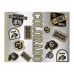 NCAA Colorado Buffaloes Varsity Thirst Water Bottle - 24oz: Stainless Steel, Plastic Lid