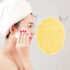 Unique Bargains Reusable Facial Sponges 4.53"x3.66"x0.39" Multicolor 6 Pcs