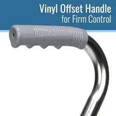 DMI Walking Cane for Adult Men and Women, FSA Eligible, Lightweight and Adjustable, Ergonomic Hand Grip and Wrist Strap