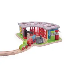 Bigjigs Rail Five Way Engine Shed