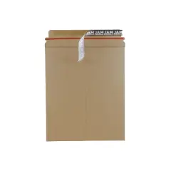 JAM Paper Stay-Flat Photo Mailer Envelopes 11x13.5 Kraft Self-Adh Closure 8866644