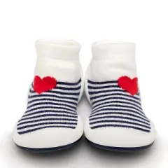 Komuello Toddler Girl First Walk Sock Shoes Heartbreaker