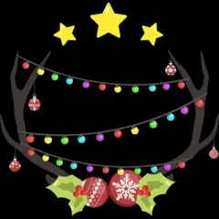 Women's Design By Humans Christmas Deer By Reivchan Racerback Tank Top