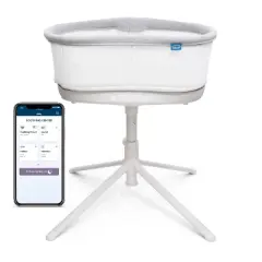 HALO Innovations BassiNest Connected Swivel Sleeper 3.0 Smart Baby Bassinet - Gray