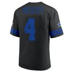 NFL Dallas Cowboys Men's Black TC Short Sleeve Dak Prescott Jersey