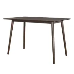 Brittany Mid Century Modern Desk Walnut - Novogratz