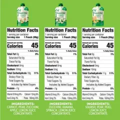 Beech-Nut Veggie Baby Food Pouch Variety Pack - 3.5oz/9ct