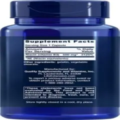 Vitamin B3 500 mg by Life Extension  -  100 Capsule
