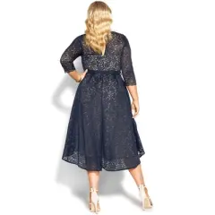 Women's Plus Size  Lace Lover Dress - navy | CITY CHIC