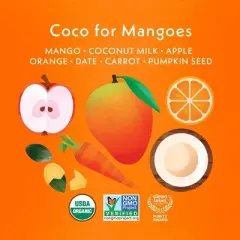 Once Upon a Farm Coco for Mangoes Organic Dairy-Free Kids' Smoothie - 4oz Pouch