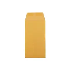 JAM Paper #7 Coin Business Envelopes 3.5" x 6.5" Brown Kraft Manila 95125B