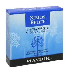 Stress Relief Bath Salt Soak 3oz | Travel Size Calming Aromatherapy Blend for Relaxation & Mood Support | Plantlife