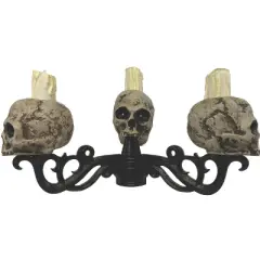 14 1/2" - 5 Ft. Light-Up 3-In-1 Skull Candelabra Plastic Halloween Decoration