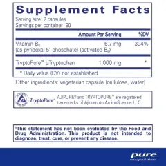 Pure Encapsulations L-Tryptophan - Amino Acid Supplement for Relaxation, Serotonin Support, PMS, and Sleep*