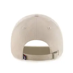 MLB Cleveland Guardians Khaki Clean Up Hat: Adjustable Cotton Baseball Cap