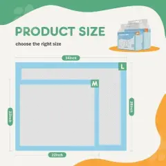 MyDepot Pet Pee Pads - Leak-Proof, 6-Layer, Quick-Dry, Potty Training