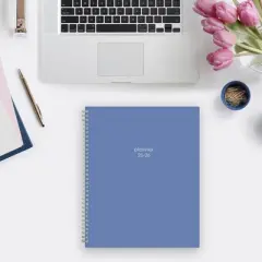 Blue Sky 8.5"x11" 2025-2026 Weekly/Monthly Wirebound 15 Months Planner Solid Azure