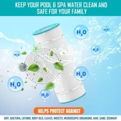 Hurricane Filters HF6H47-01P 3 Pack Platinum Purple Spa Filter Cartridge - Replacement for PTL47W-P4-M, Unicel 6CH-47RA, Filbur FC-0315M, Advanced/LA