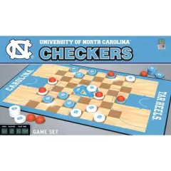 MasterPieces Officially licensed NCAA UNC Tar Heels Checkers Board Game for Families and Kids ages 6 and Up