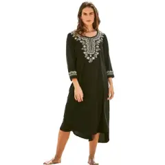 Swim 365 Women&rsquo;s Plus Size Embroidered Cover Up