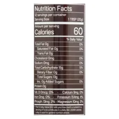 Just Date Syrup 100% Organic California Dates Syrup - Case of 6 - 8.8 oz