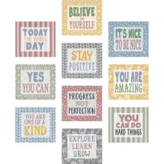 Teacher Created Resources&reg; Classroom Cottage Positive Sayings Accents, 30 Per Pack, 3 Packs