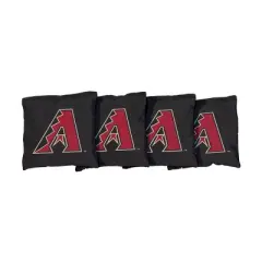 MLB Arizona Diamondbacks Corn-Filled Cornhole Bags Black - 4pk
