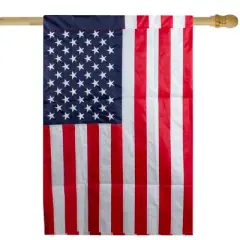 Northlight Patriotic Americana Embroidered Outdoor House Flag 40" x 28"