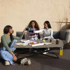 Covers&All Rectangular Table Top Cover, 1000D Outdoor Furniture Cover Waterproof, UV-Resistant