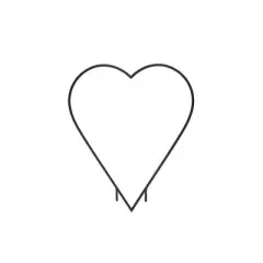 64" Tall Iron Heart Garden Trellis Black Powder Coat Finish - Achla Designs