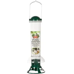 Perky-Pet Squirrel Slammer Wild Bird 3.5 lb Metal/Plastic Bird Feeder 3 ports (Case of 2)
