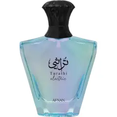 Afnan Turathi Electric Eau de Parfum Spray Unisex, Long Lasting Perfume, 3.0 Fl Oz