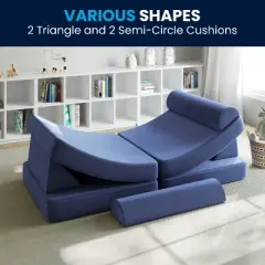 Flash Furniture Marlowe Modular Kids Play Couch with 6 Soft Foam Sectional Sofa Pieces