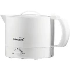 Brentwood 32-Ounce Electric Kettle Hot Pot in White