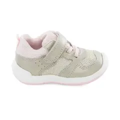 Stride Rite Kids Unisex Winslow Sneaker | 10 | Champagne/Light Pink