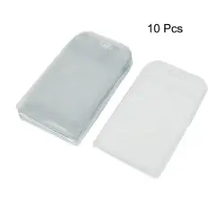 Unique Bargains Office  Plastic Vertical Work Licensing ID Badge Card Holder Clear 10 Pcs