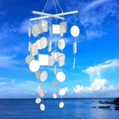 Woodstock Wind Chimes Asli Arts&reg; Collection, Mirror Chime, Medium 20'' Wind Chime C125