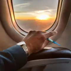 EZFly: TSA- Accepted Oral Fixation Flavored Air Device, Habit Replacement, Zen Travel Stress Relief for Travelers, 4-Pack