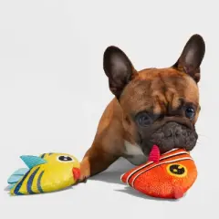 BARK O-Fish-Lal Couple Under the Seams Dog Toy