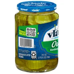 Vlasic Ovals Hamburger Dill Pickle Chips - 24oz