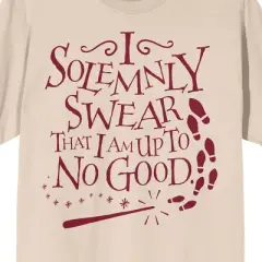 Harry Potter I Solemnly Swear That I Am Up To No Good Unisex Beige T-shirt