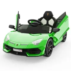 12V Electric Ride-On Car for Kids | Licensed Lamborghini Battery-Powered Sports Car with Remote Control