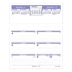 Flip-A-Week Desk Calendar and Base, 7 x 5.5, White Sheets, 12-Month (Jan to Dec): 2026