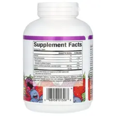 Natural Factors Vitamin C Fruit-Flavor Chew, Blueberry, Raspberry and Boysenberry, 500 mg, 90 Chewable Wafers