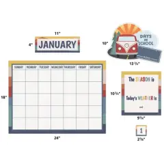 Teacher Created Resources&reg; Moving Mountains Road Trip Calendar Bulletin Board Set, 110 Pieces