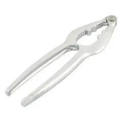 Unique Bargains Metal Silver Tone Kitchen Nut Cracker Nut Cracker 6'' x 1.8'' x 0.4'' Silver Tone 1 Pc