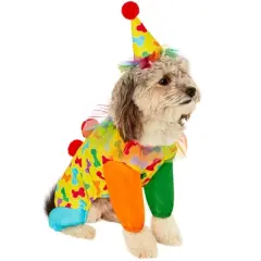 Rubies Colorful Circus Clown Pet Costume