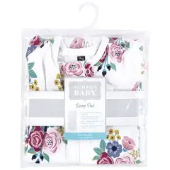 Hudson Baby Infant Girl Sleep Pod, Blush Navy Floral, 0-2 Months